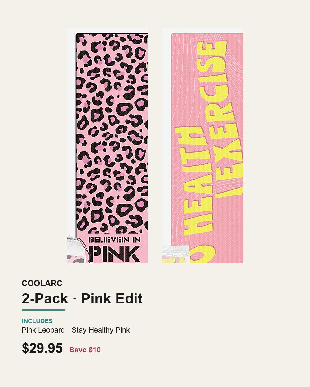 COOLARC Cooling Towel — 2-Pack · Pink Edit