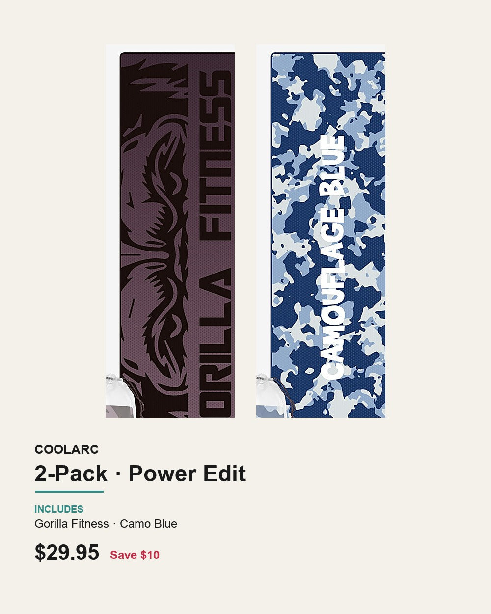 COOLARC Cooling Towel — 2-Pack · Power Edit
